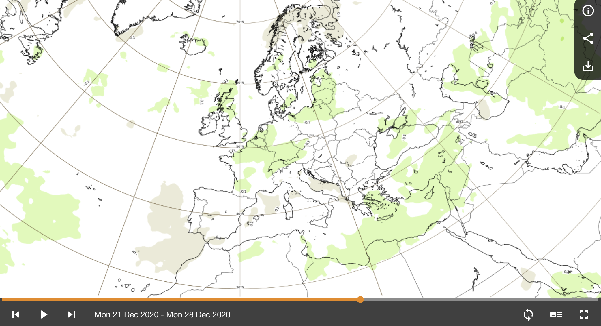 Europe medium-range rain forecasts